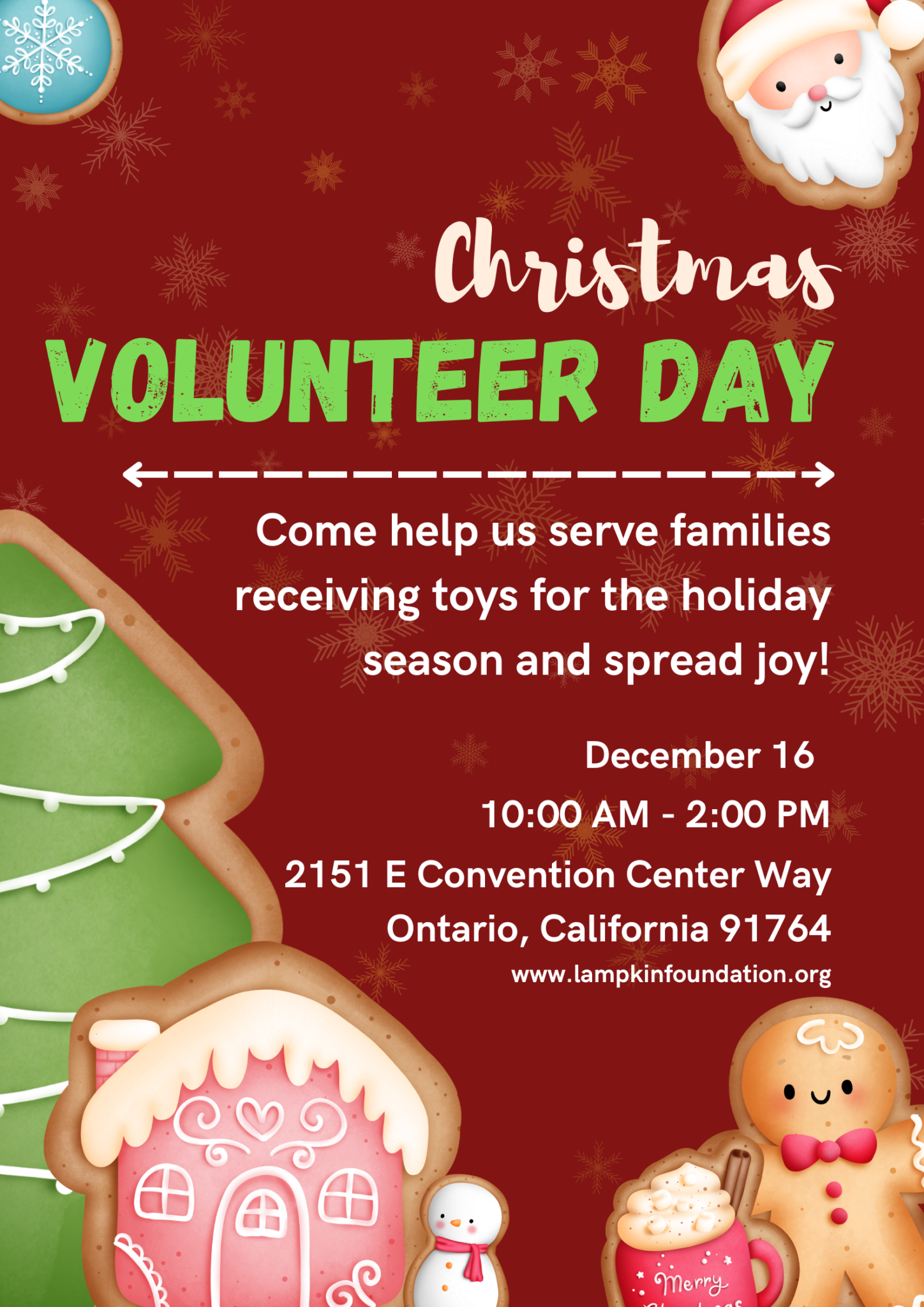 Christmas Volunteer Day Poster