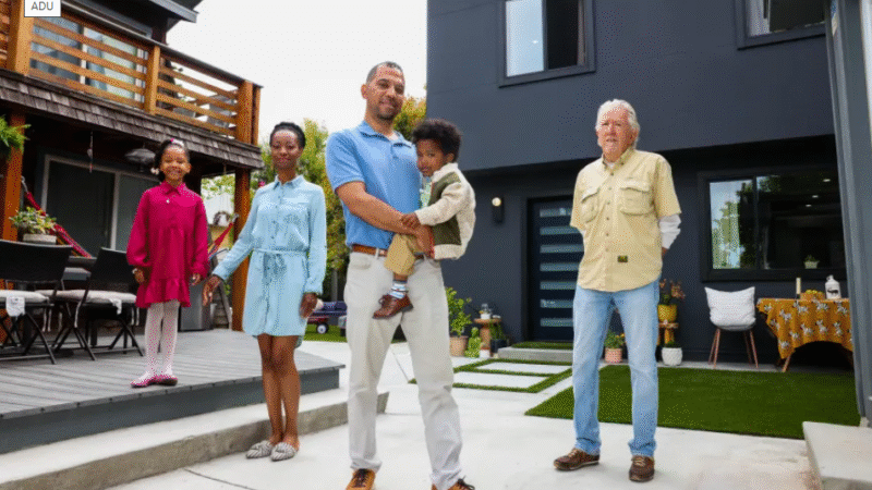Ontario neighborhood housing with ADU development