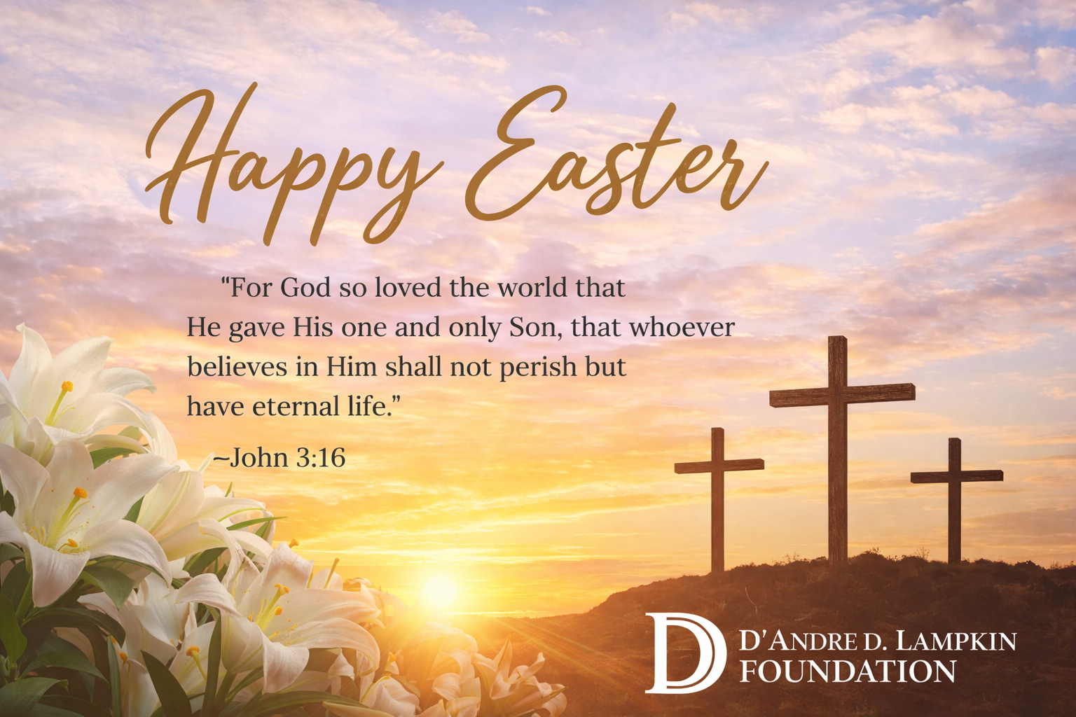 Easter community event in Ontario California celebrating faith, resilience, and the message of John 3:16